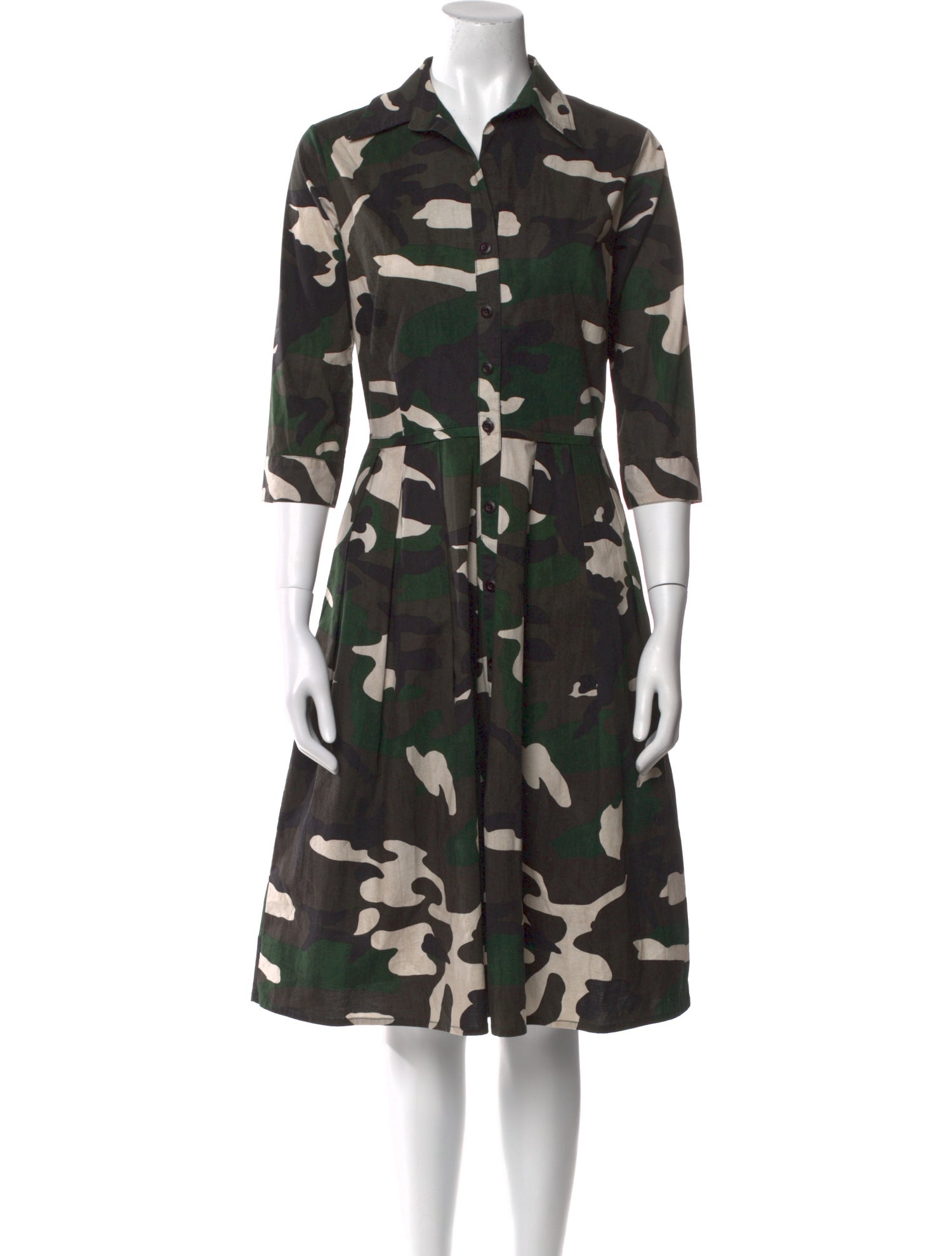 Samantha Sung Floral Print Midi Length Dress