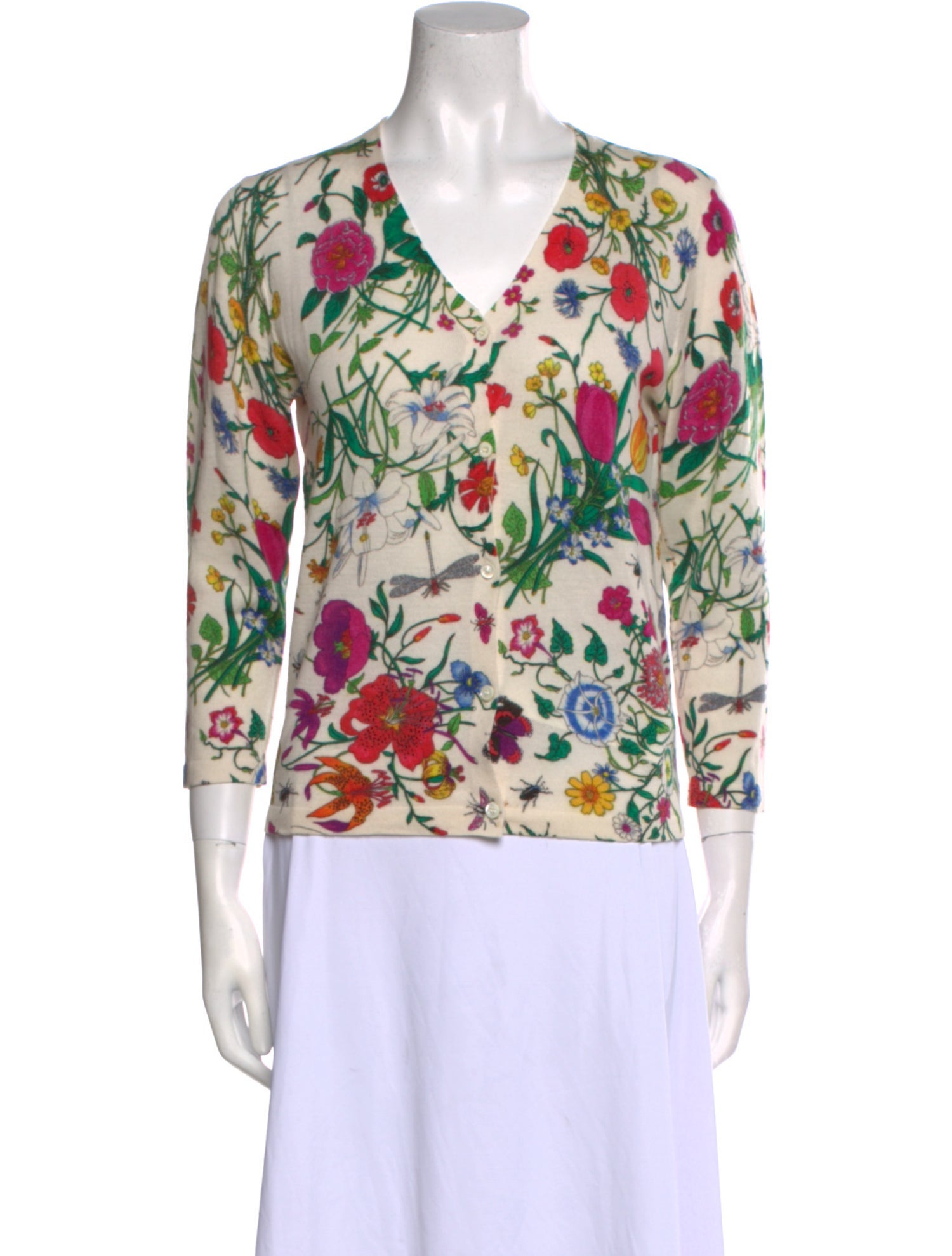 Samantha Sung Cashmere Floral Print Blouse