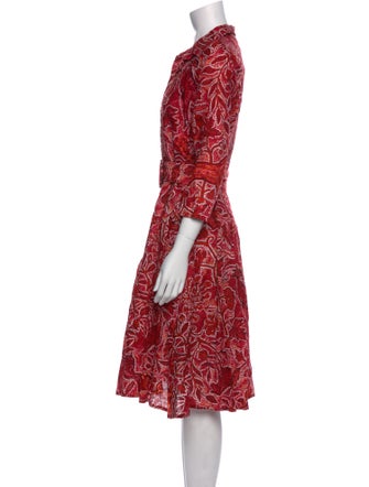 Samantha Sung Linen Midi Length Dress