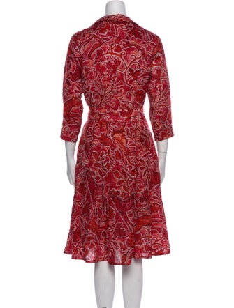 Samantha Sung Linen Midi Length Dress