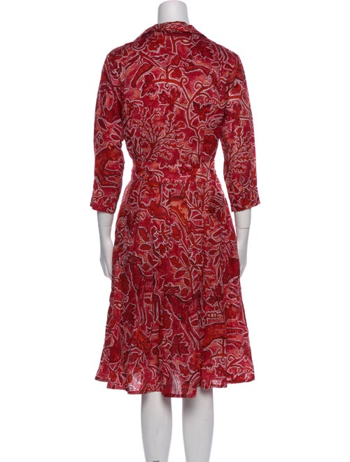 Samantha Sung Linen Midi Length Dress