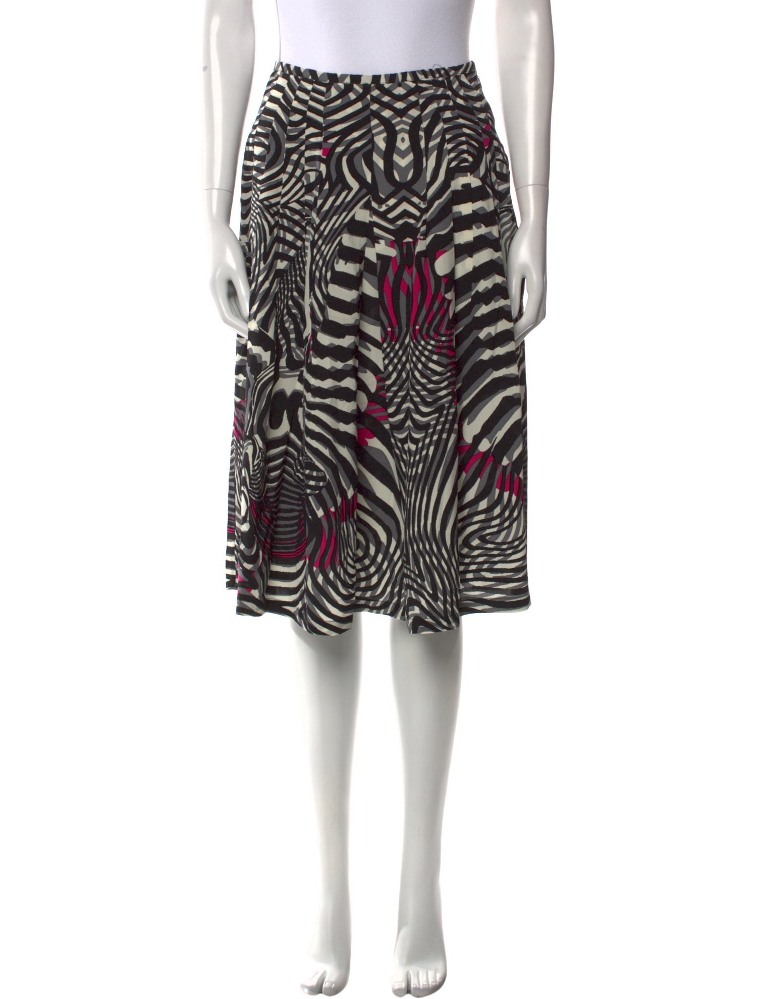 Samantha Sung Silk Knee-Length Skirt