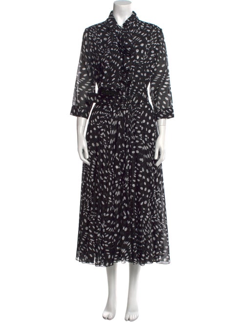 Samantha Sung Animal Print Long Dress