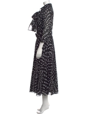 Samantha Sung Animal Print Long Dress
