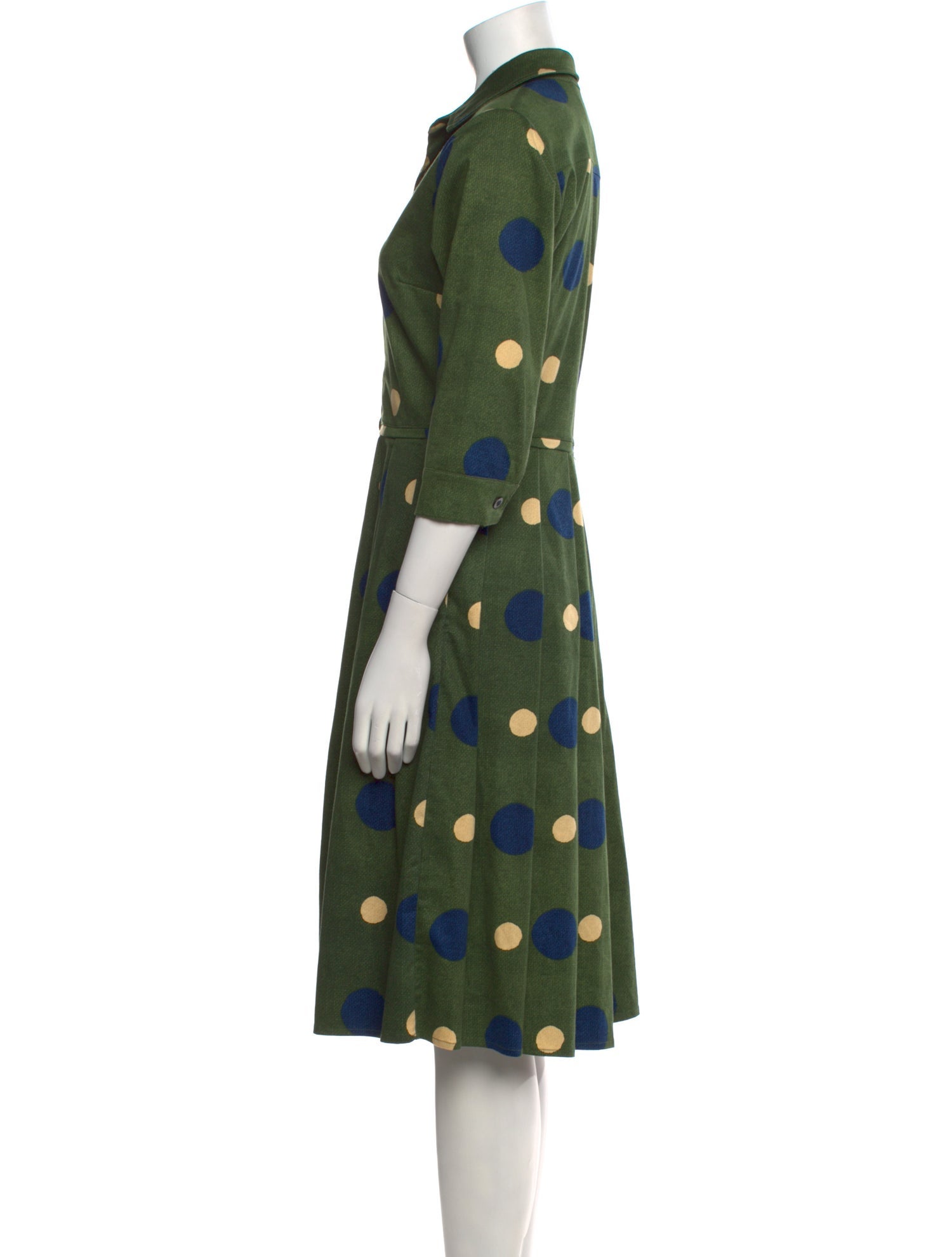 Samantha Sung Polka Dot Print Knee-Length Dress