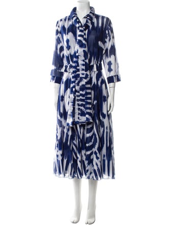 Samantha Sung Printed Long Dress w/ Tags