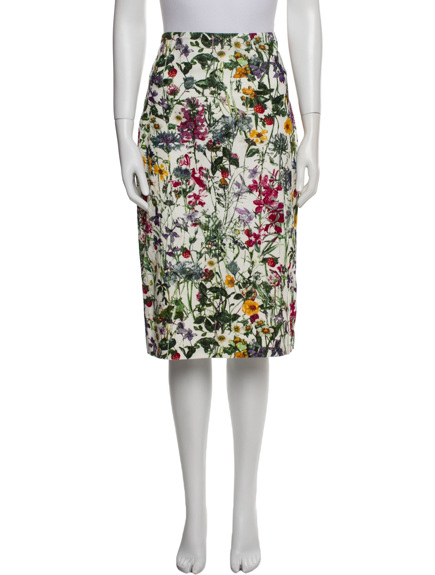 Samantha Sung Wool Knee-Length Skirt