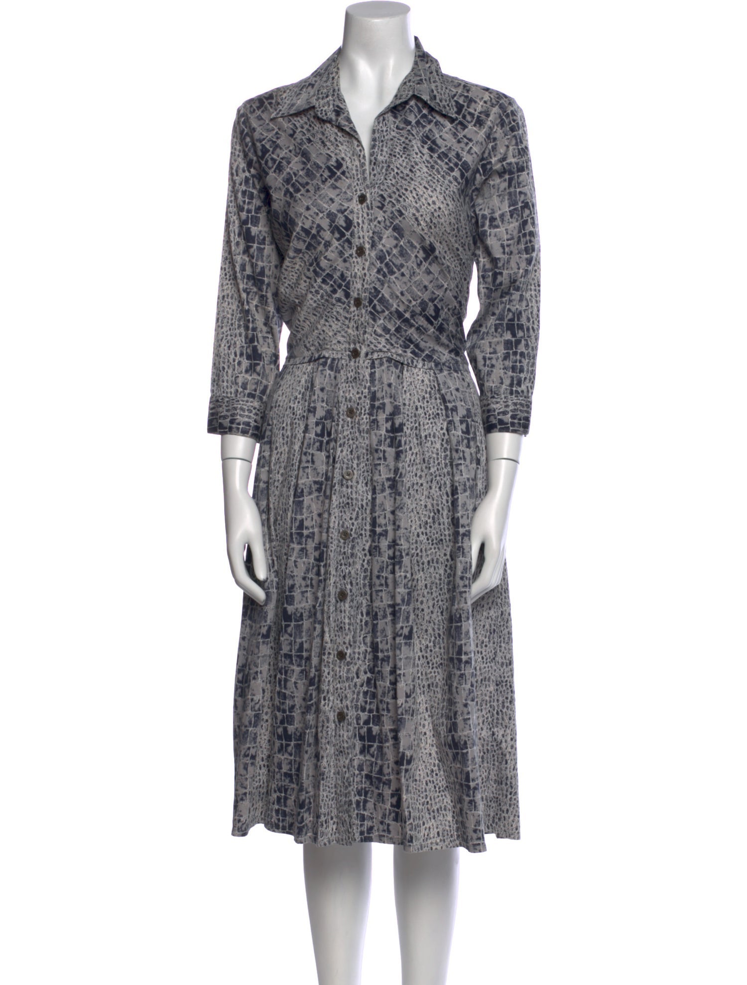 Samantha Sung Printed Midi Length Dress