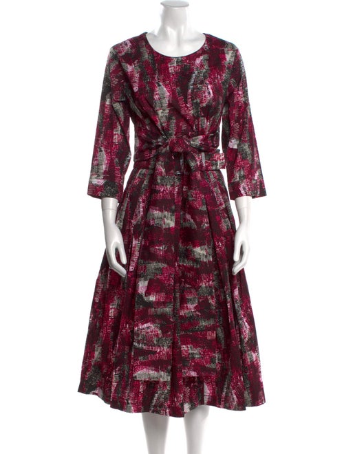 Samantha Sung Printed Midi Length Dress
