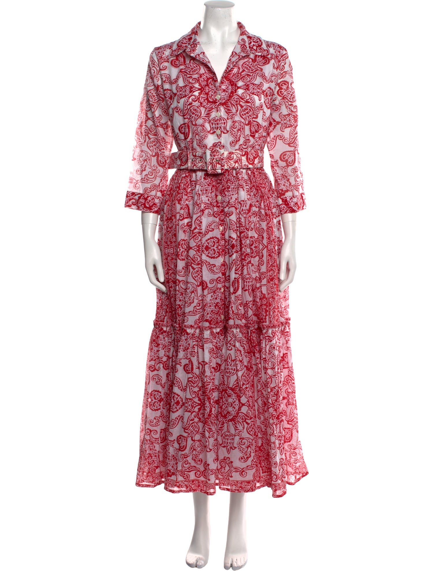 Samantha Sung Printed Long Dress w/ Tags