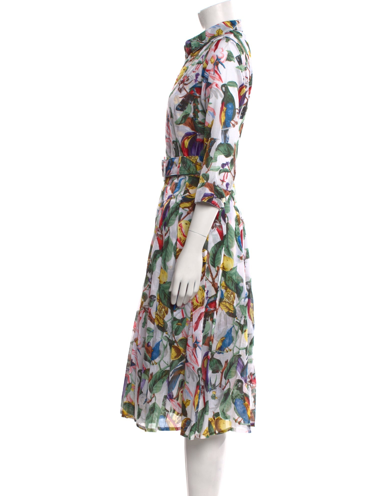 Samantha Sung Printed Midi Length Dress w/ Tags
