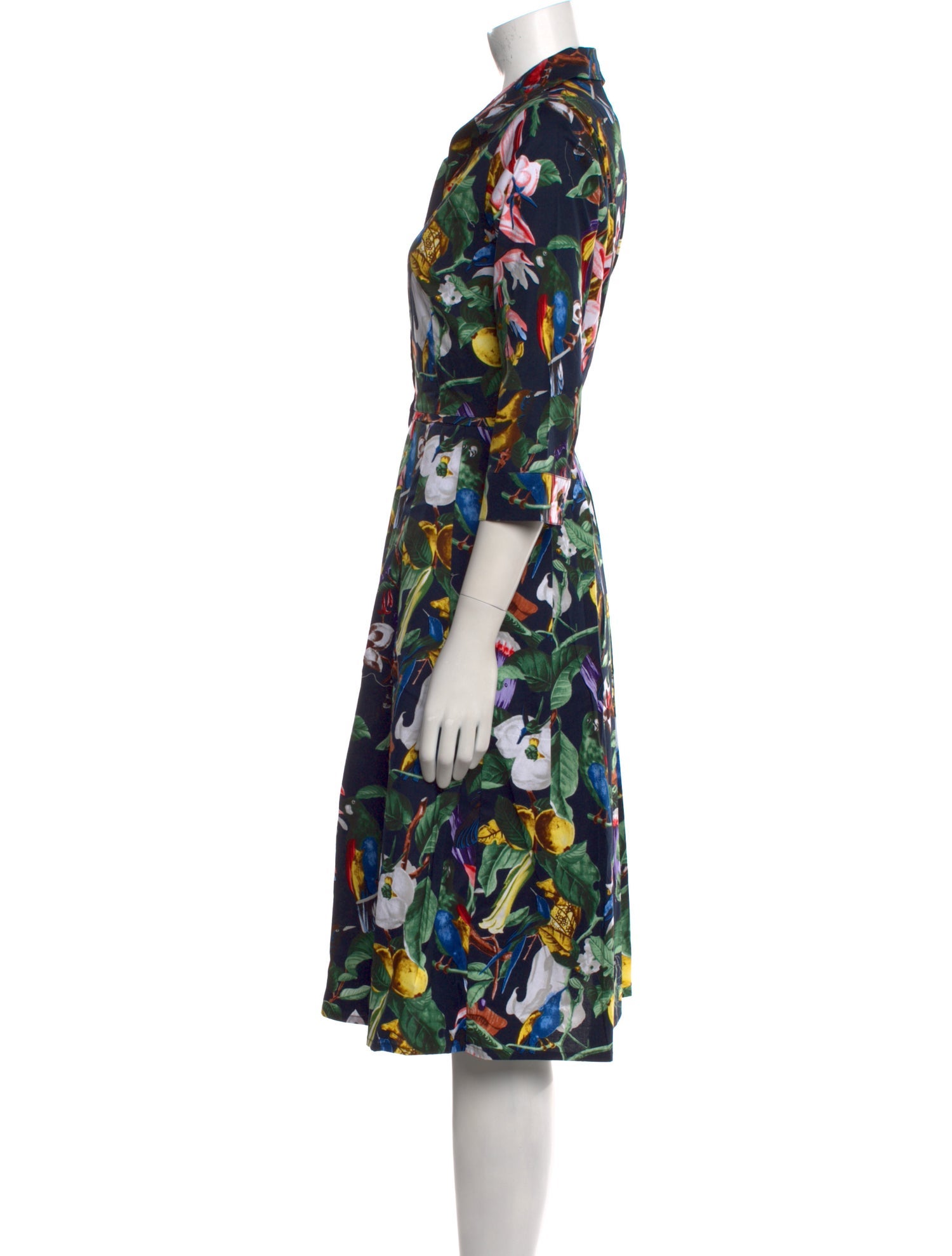 Samantha Sung Printed Midi Length Dress w/ Tags