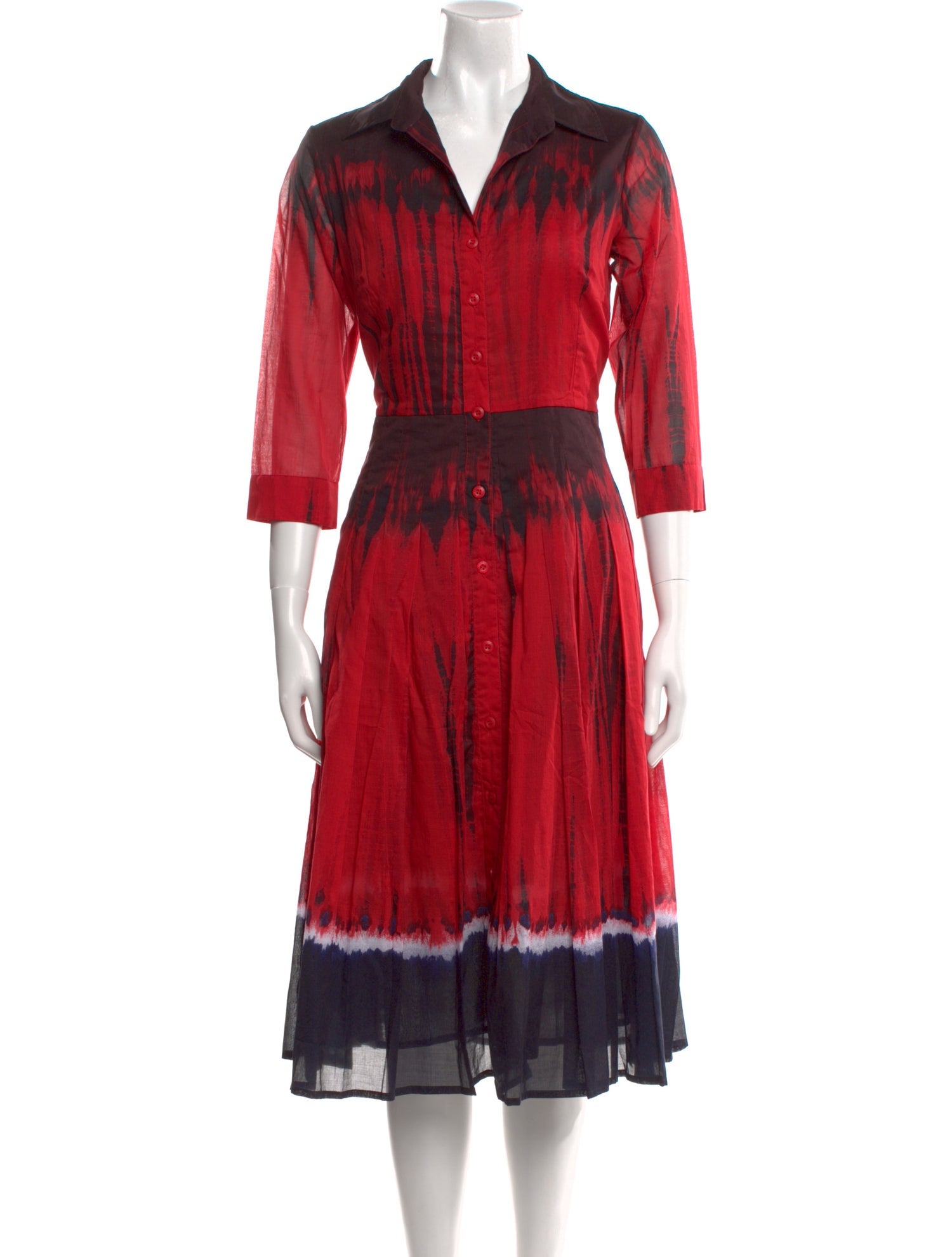 Samantha Sung Striped Midi Length Dress w/ Tags