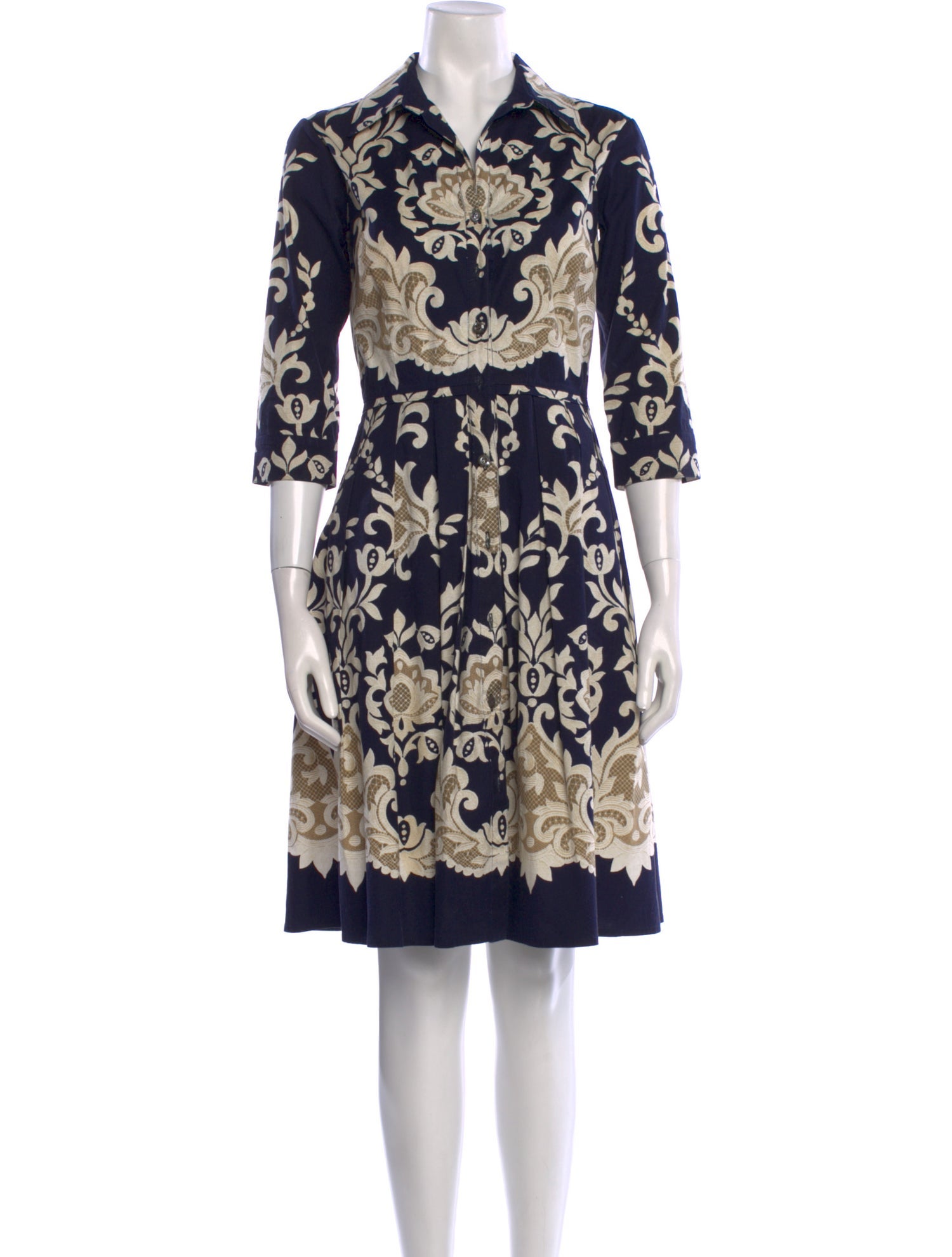 Samantha Sung Printed Knee-Length Dress