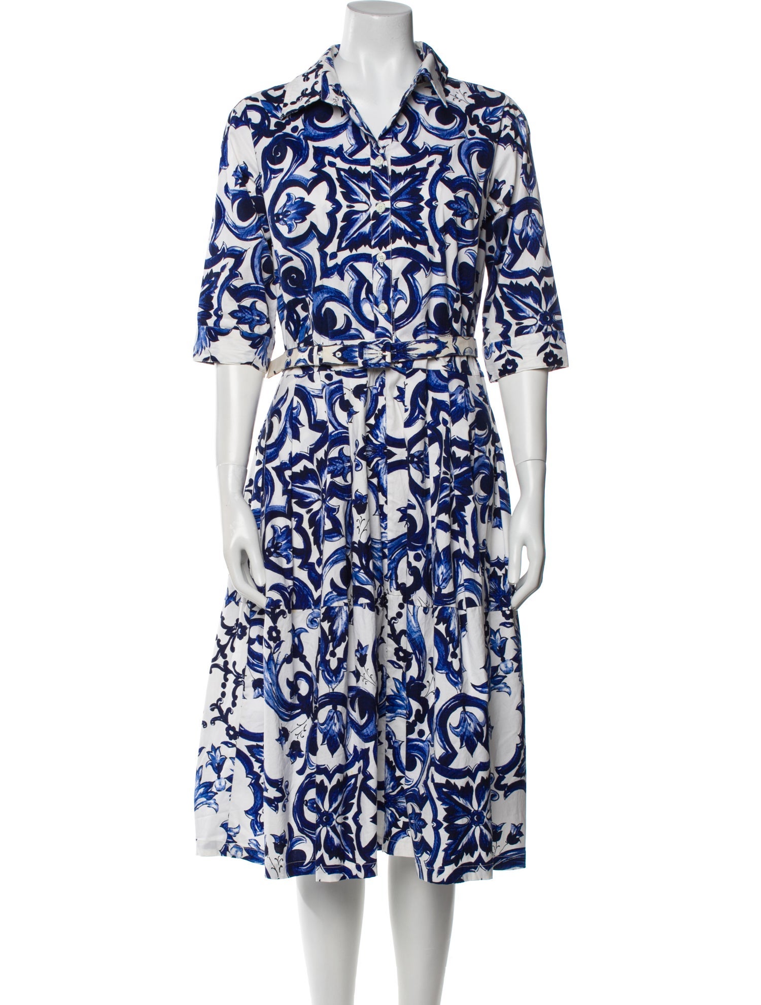 Samantha Sung Printed Midi Length Dress