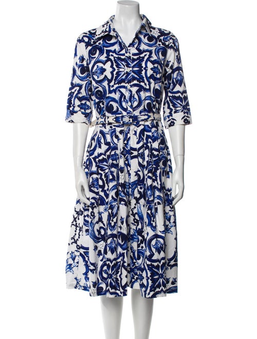 Samantha Sung Printed Midi Length Dress