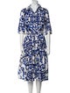 Samantha Sung Printed Midi Length Dress
