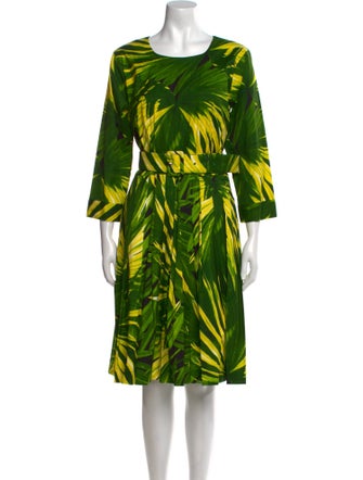 Samantha Sung Printed Knee-Length Dress