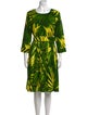 Samantha Sung Printed Knee-Length Dress