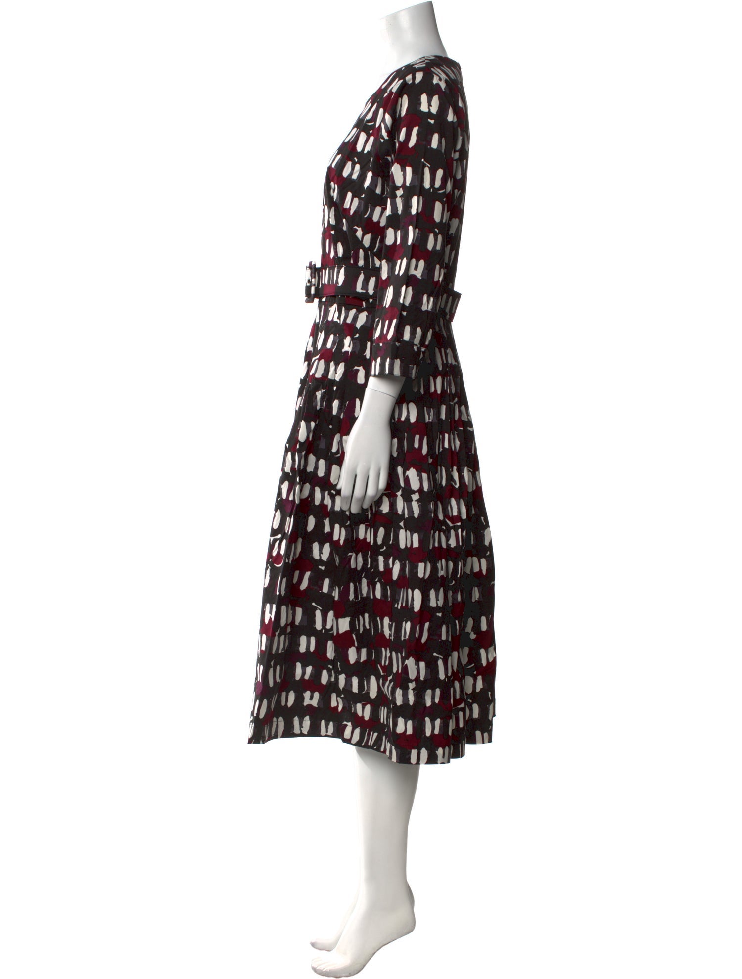 Samantha Sung Printed Midi Length Dress w/ Tags