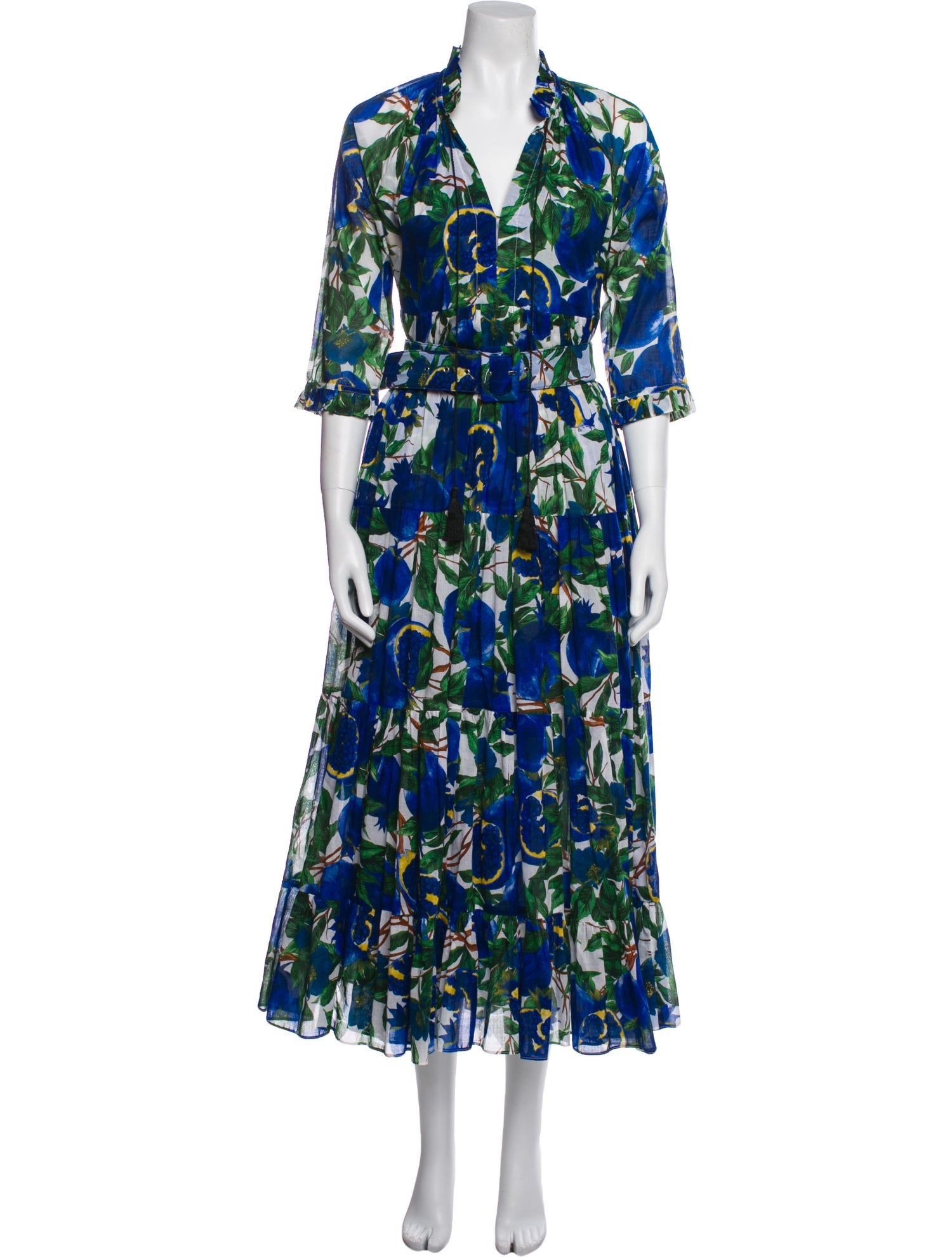 Samantha Sung Floral Print Long Dress