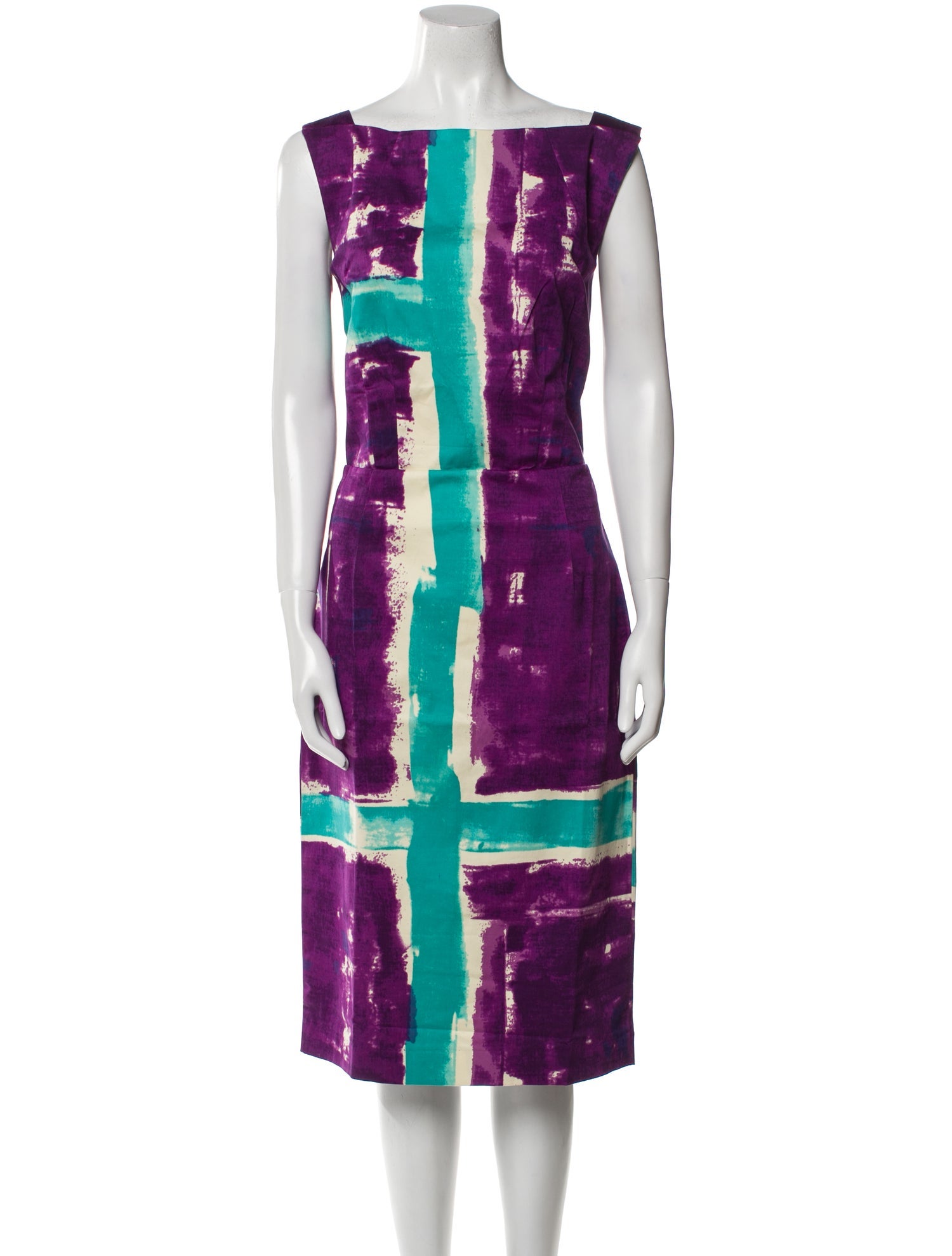 Samantha Sung Tie-Dye Print Midi Length Dress w/ Tags