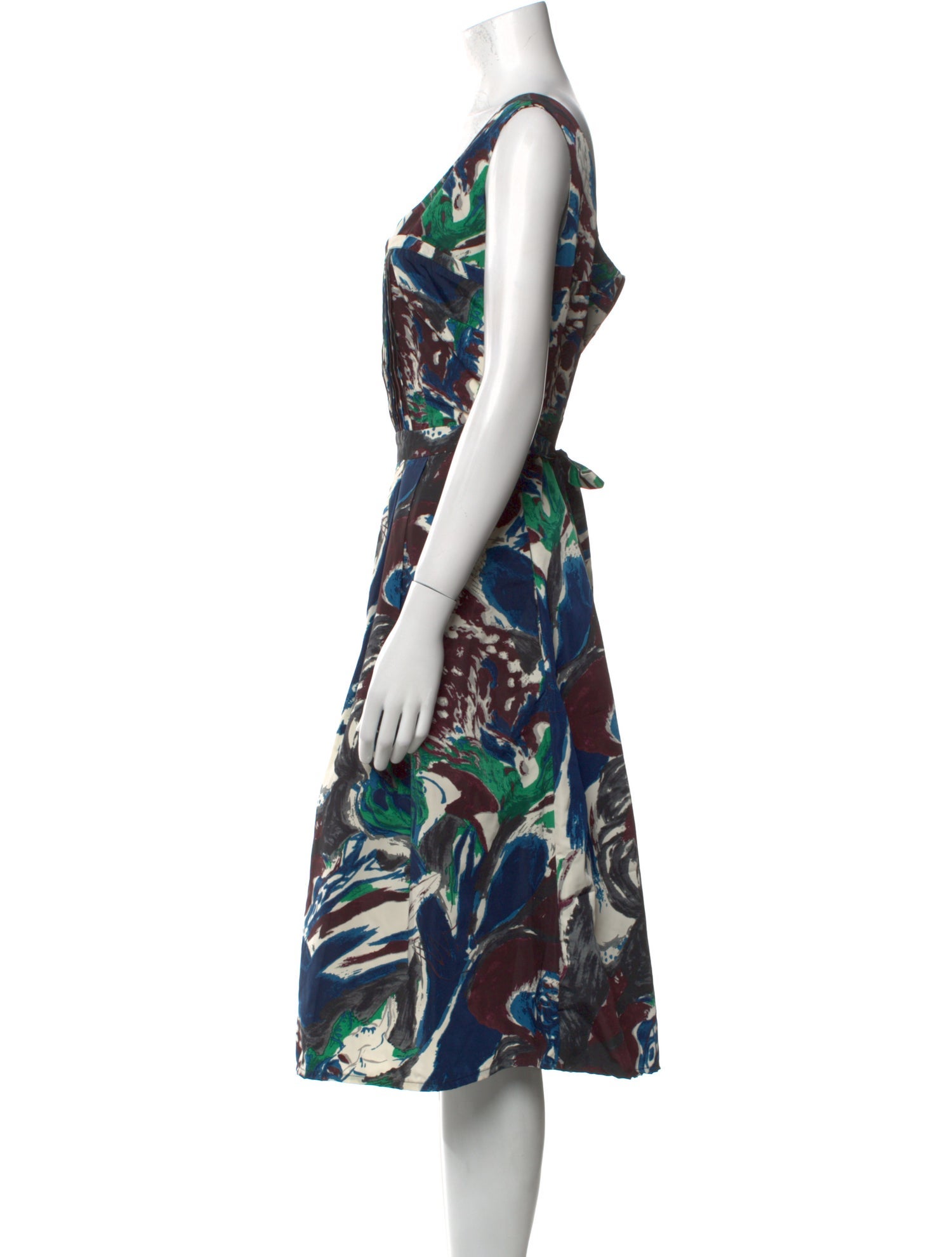 Samantha Sung Silk Midi Length Dress
