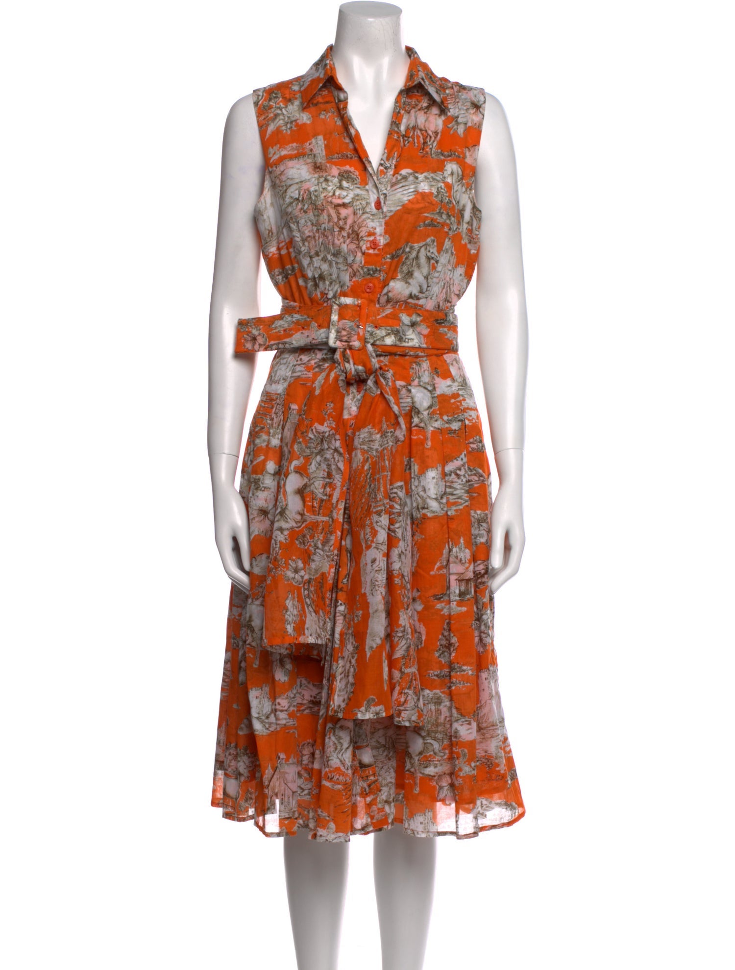 Samantha Sung Printed Midi Length Dress
