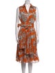 Samantha Sung Printed Midi Length Dress