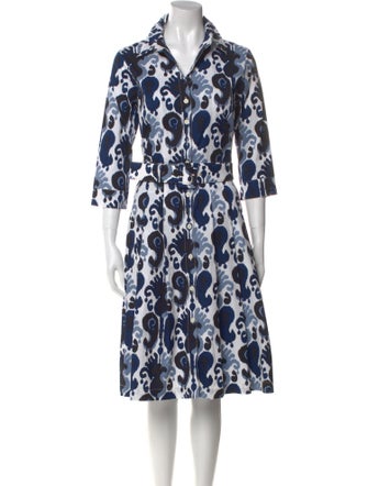 Samantha Sung Printed Midi Length Dress