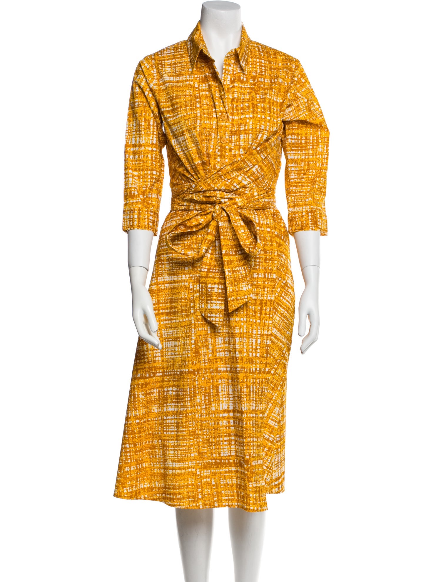 Samantha Sung Printed Midi Length Dress