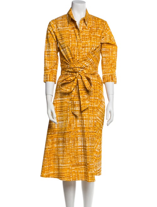 Samantha Sung Printed Midi Length Dress