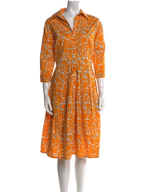 Samantha Sung Printed Midi Length Dress