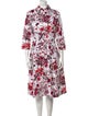Samantha Sung Floral Print Midi Length Dress