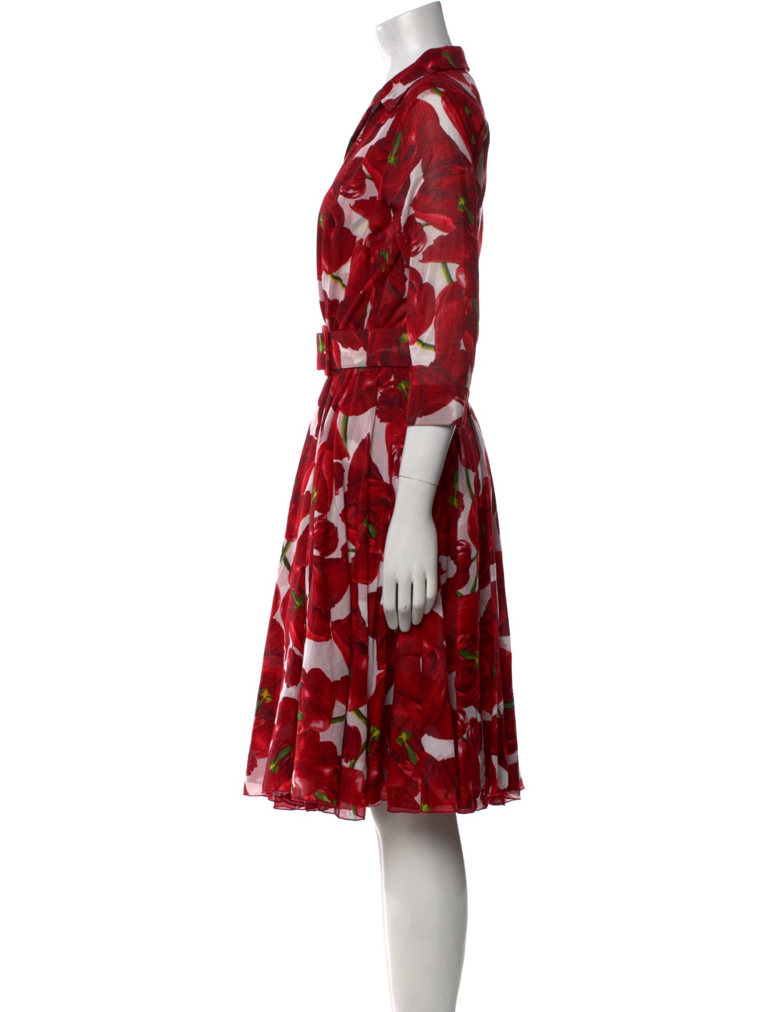 Samantha Sung Printed Midi Length Dress