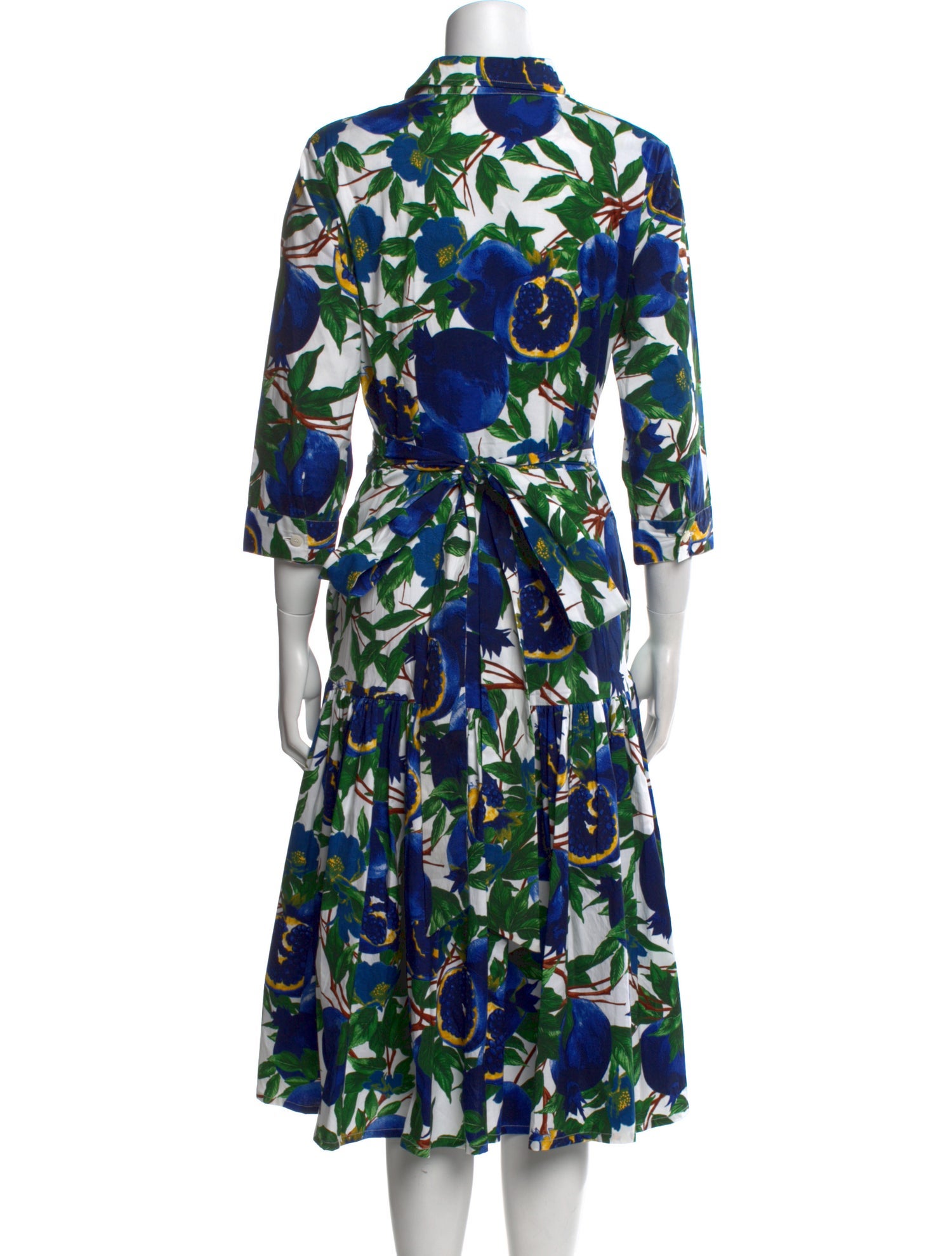 Samantha Sung Floral Print Midi Length Dress