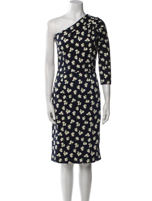 Samantha Sung Floral Print Midi Length Dress
