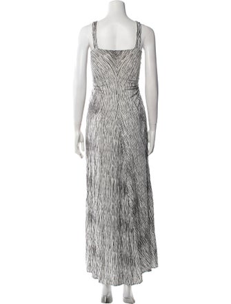 Samantha Sung Striped Long Dress