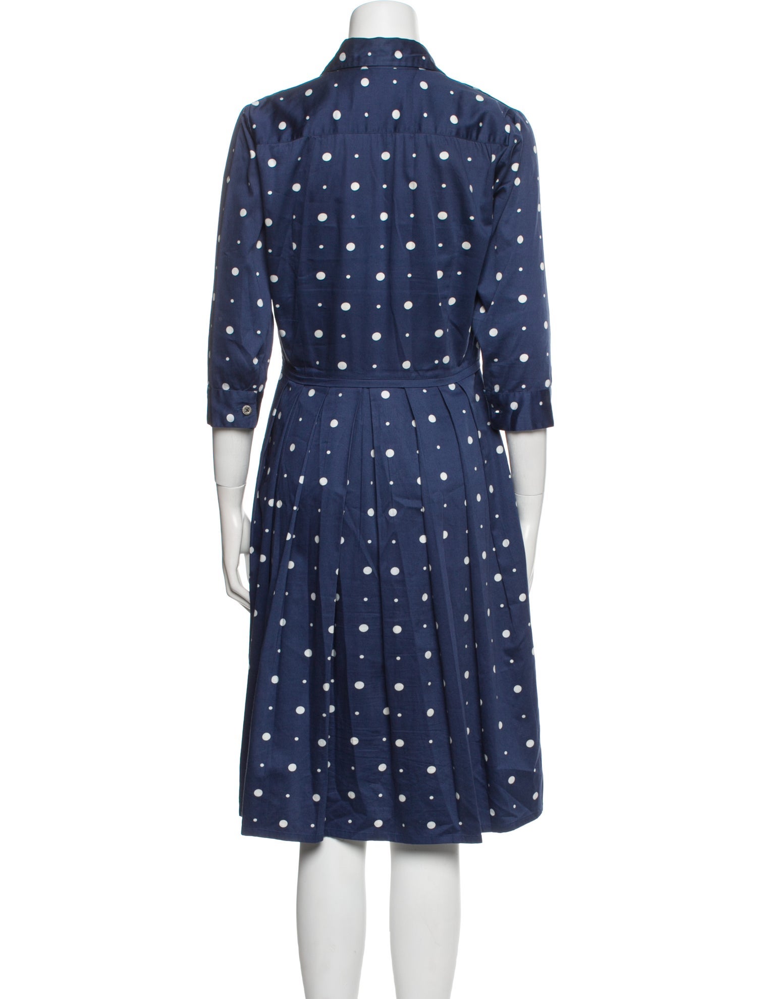 Samantha Sung Polka Dot Print Knee-Length Dress