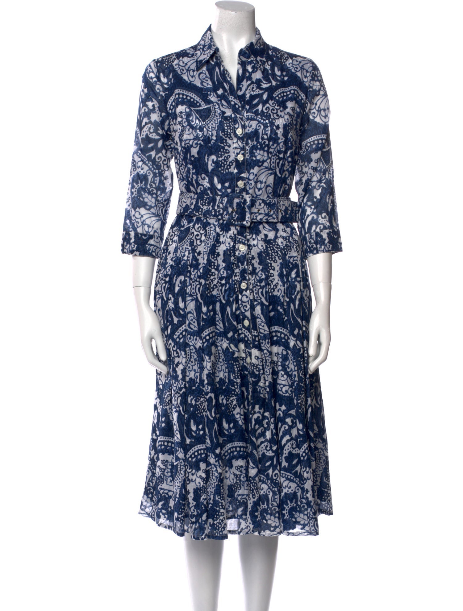 Samantha Sung Printed Midi Length Dress