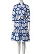 Samantha Sung Printed Knee-Length Dress