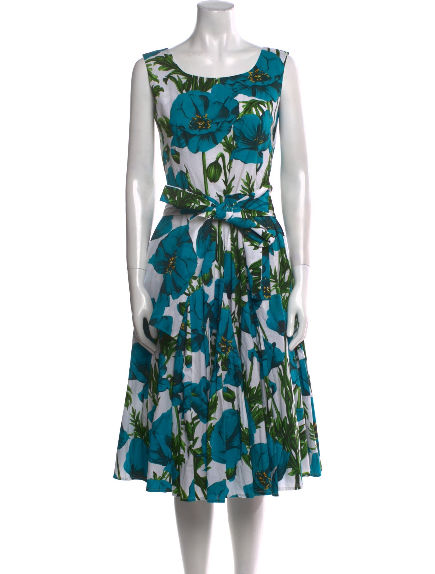 Samantha Sung Floral Print Midi Length Dress w/ Tags