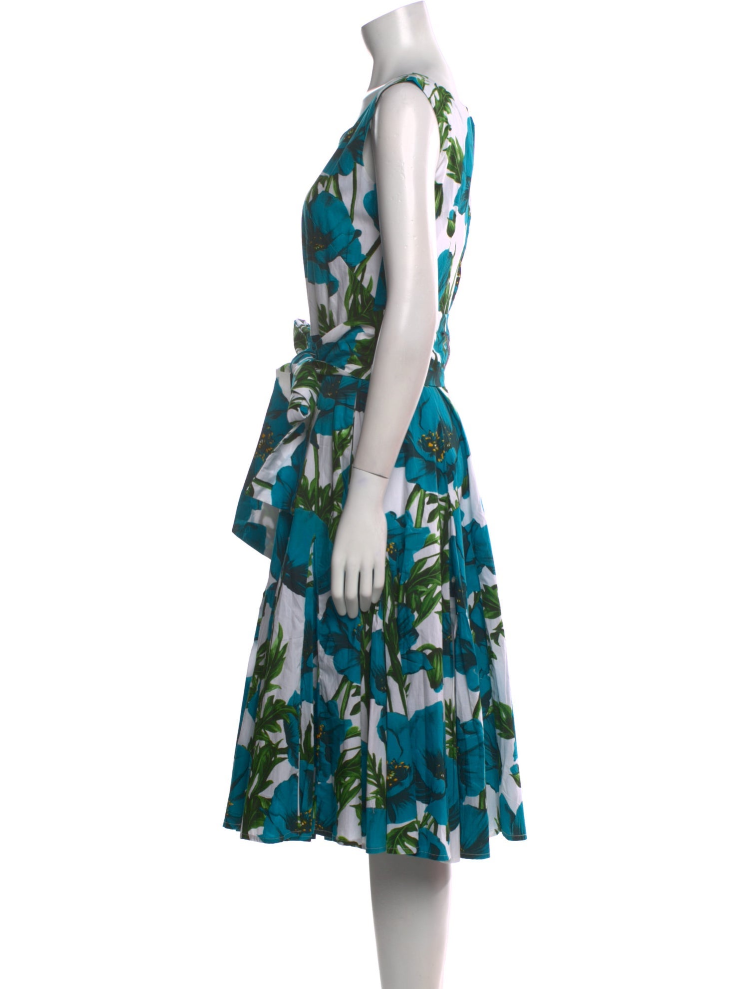 Samantha Sung Floral Print Midi Length Dress w/ Tags