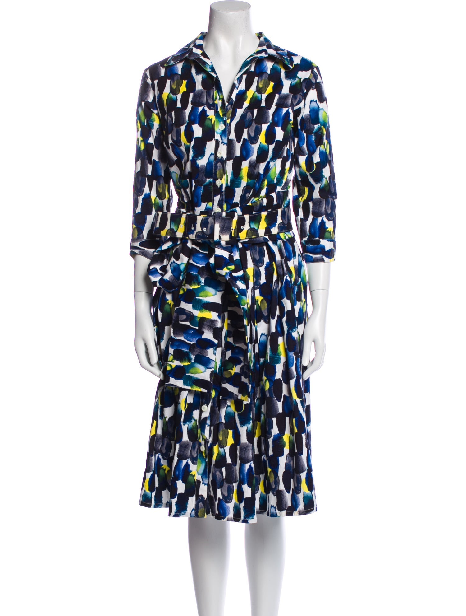 Samantha Sung Printed Midi Length Dress