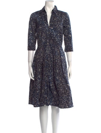 Samantha Sung Printed Midi Length Dress