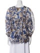 Samantha Sung Printed Bateau Neckline Blouse