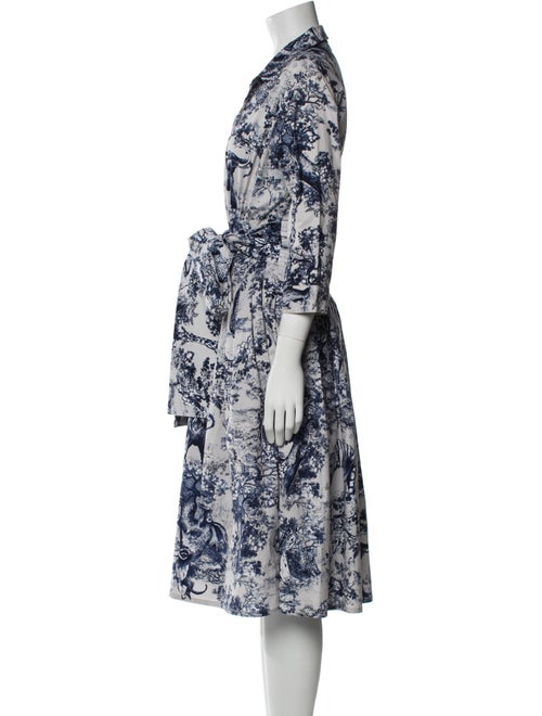 Samantha Sung Floral Print Midi Length Dress