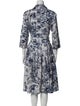 Samantha Sung Floral Print Midi Length Dress