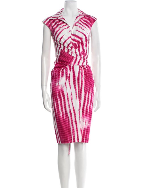 Samantha Sung Printed Knee-Length Dress