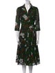 Samantha Sung Floral Print Knee-Length Dress